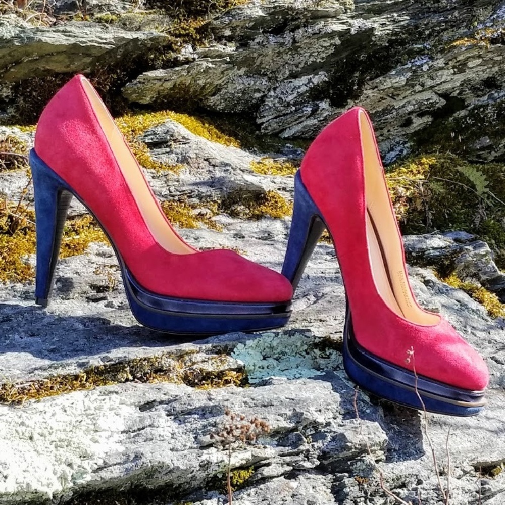 COLE HAAN Nike Air Heels ▪ Rose meets Navy at sea